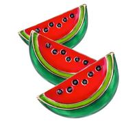 UKCOCO Broche Pastèque Dessin Animé Mignonne En Lot De 3, Accessoires De Mode En Matière Résistante, Pinces à Vêtements Pour Femmes, Décoration Pour Foulards Et Cardigans