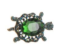 UKCOCO Broche Tortue en Alliage de Zinc avec Pierres Étincelantes Accessoire Polyvalent pour Manteaux Écharpes et Sacs Épingle de Mode Élégante pour Femmes