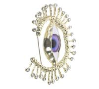 UKCOCO Broche Vintage Œil Ange et Œil Épingle à Vêtements pour Costume et Châle Accessoire Unique