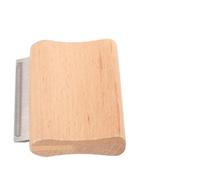 UKCOCO Brosse à Chevaux en Bois Petit Modèle, Grattoir de Démêlage pour Toilettage, Peigne en Crin de Cheval Naturel, Outil de Mue et Nettoyage pour Soins Équins