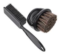 UKCOCO Brosse de Coiffage pour Barbe et Moustache Set Complet Brosse Professionnelle à Poils Doux pour Hommes Kit Nettoyant Collet Cheveux et Poils de Visage