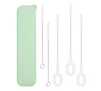 UKCOCO Brosse de Nettoyage pour Pailles et Tasses en PP, Ensemble 1 Set Poils Doux, Protège la Surface des Bouteilles, Nettoyage Sûr