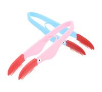 UKCOCO Brosse de Toilettage Yeux pour Chat et Chien 2 Pcs Bleu et Rose, Petite Brosse Ergonomique pour Nettoyage des Yeux, Élimination des Taches Lacrymales, Usage Quotidien Animaux
