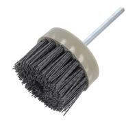 UKCOCO Brosse Métallique pour Meuleuse D’établi Ø60mm Tige 6mm Brosse à Roue Abrasive en Carbure de Silicium pour Polissage et Ébavurage Métal Usage Industriel et Automobile