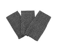 UKCOCO Brosses à Dos Exfoliantes 3 Pièces, Longues Serviettes De Bain Noires à Double Face, Brosses De Bain Portables Pour Nettoyage Profond Du Dos Et Massage Corporel