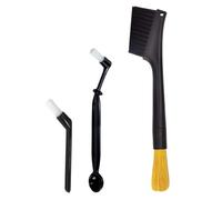 UKCOCO Brosses pour Machine à Café Nettoyage Facile du Porte-filtre Lot de 3 en Nylon et Pp et Élimination Poudre de Café, pour Machine à Expresso