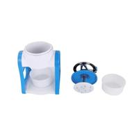 UKCOCO Broyeur à Glace Manuel Portable Bleu Machine à Glace Pilée Maison Compact Facile à Utiliser et Nettoyer pour Smoothies et Boissons Glacées