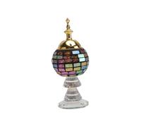 UKCOCO Brûleur d'arômes Exotique en Cristal Style saoudien décoratif pour Salon de thé élément Artisanat avec Finition soignée et Aspect Charmant