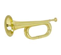 UKCOCO Bugle Cuivre pour Débutants Trompette Orchestre et Durable pour Étudiants et Musiciens Instrument à Vent Do Coloris Doré