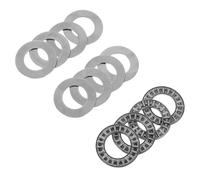 UKCOCO Butée à Aiguilles 4 Pièces avec Rondelle, Roulements en Acier Haute Résistance, Palier Plat pour Charge Longitudinale, Kit de Petits Roulements Industriels pour Machines