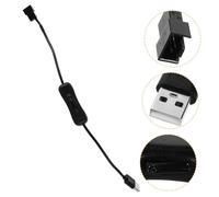 UKCOCO Câble Adaptateur De Ventilateur D'ordinateur Câble De Ventilateur D'ordinateur Adaptateur De Ventilateur Pc Câble USB Source De Câble Adaptateur 4pin Caoutchouc