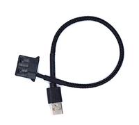 UKCOCO Câble Adaptateur Ventilateur Broches à USB Noir Connecteur Alimentation PC pour Ventilateur Câble de Refroidissement Ordinateur Bureau