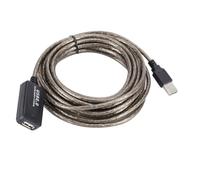 UKCOCO Câble D’Extension USB 2.0 Actif 10 Mètres pour Ordinateur Et Réseau sans Fil, Rallonge Signal Amplifiée, Compatible Périphériques USB, Noir