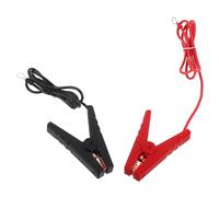 UKCOCO Câble De Connexion pour Clôture Électrique Clips Robustes en Polypropylène Lot De 2 Câbles Noir Et Rouge pour Protection Animaux en Plein Air