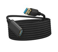UKCOCO Câble Dextension De Données Tressé Élégant De 10 Pieds 3.0 Noir Polyvalent pour Appareils