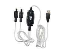 UKCOCO Câble Midi vers USB pour Clavier et Musicale Cordon de Conversion pour Instruments Électroniques avec Transmission de Données Rapide et Stable Compatible avec Windows et Plus