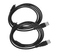 UKCOCO Câble USB Chargement Multi-Usage 2pcs Noir 1,5m Anneau Magnétique en Cuivre et Gaine PVC pour Appareils Photo et Téléphones Portables