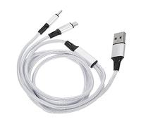 UKCOCO Câble USB Type C Nylon Tressé Charge Rapide pour Smartphone et Tablette Usage Maison Bureau Voiture Gris Acier