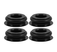 UKCOCO Cache-poussière de Manivelle VTT en Alliage D'aluminium Noir, Résistant à l'usure, pour Pédalier 21-23 Mm, Pack de 4 Pièces, Adapté Vélo de Montagne et Route