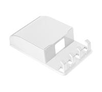 UKCOCO Cache-Prise Étanche pour Salle De Bain Couvre Prise Murale avec Crochet Boîtier De Protection Transparent Anti-éclaboussures Installation Adhésive sans Outil