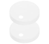 UKCOCO Cache-vis de Toilette Rond en Plastique Blanc pour Couvercle Wc, Cache-boulons Décoratifs, Installation Facile, pour Salle de Bain à Domicile