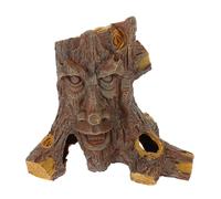 UKCOCO Cachette Un Reptiles Trou Résine pour Forme d'arbre Torsadé Décoration Sécurisée Créant Environnement Sombre Terrarium