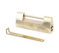 UKCOCO Cadenas Ancien Cuivre pour Boîte à Bijoux Serrure Décorative Chinoise Rétro avec Clé Loquet Vintage Robuste pour Coffres et Boîtes de Rangement