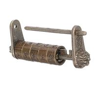 UKCOCO Cadenas Combiné Antique de Zinc Serrure Rétro pour Valise Boîte à Bijoux et Armoire Verrou Original avec Code Design Portable et Exquis