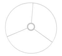 UKCOCO Cadre Abat Jour DIY pour Lampe Structure Fer Blanc Support Simple et Élégant pour Lampes de Table et Suspensions Compatible Styles Modernes et Classiques