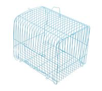 UKCOCO Cage à Perruche Portable en Fil de Fer Résistant à l'usure, Taille Moyenne Demi-Cercle Bleu, Cage à Oiseaux pour Transport en Extérieur, Adaptée aux Perroquets et Petits Oiseaux de Compagnie