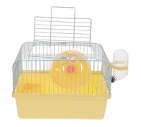 UKCOCO Cage De Transport pour Hamsters Et Petits Animaux Portable avec Porte-Bouteille Eau pour Voyages Et Visites chez Le Vétérinaire