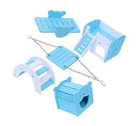 UKCOCO Cage pour Hamster avec Pont Arc Balançoire et Accessoires pour Maison Bois Jouet Escalade pour Petit Animal