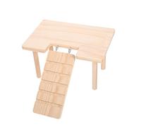 UKCOCO Cage pour Hamster avec Rampe Décorative Plateforme Multifonctionnelle pour Chinchilla et Petits Rongeurs Échelle Flexible et Pratique pour Animaux