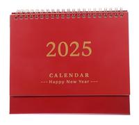 UKCOCO Calendrier de Bureau Compact à Reliure Double Spirale Planificateur Mensuel Mois pour Maison École et Bureau Calendrier Sous-main Pratique et Portable