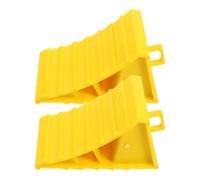UKCOCO Cales de Roue pour Remorque 2 Pièces Poignée Accessoires Protection Pneus Adaptées à Camping-Car et Caravanes