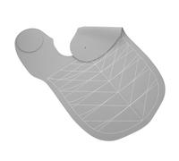 UKCOCO Cape de Coupe de Cheveux en Silicone Gris, Grosse Taille, Collier Guide de Coupe pour Salon Coiffure et Usage Domestique, Tapis de Barbier Imperméable, Outil Professionnel