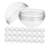 UKCOCO Capsules Transparentes Rondes Vides 50 Mm pour Distributeurs Automatiques en Plastique, 100 Pièces, Compatibles Garçon et Filles, Ouverture Facile, Rangement et Exposition de Jouets et Perles