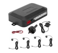 UKCOCO Capteur de Recul Voiture Alarme Sonore Double CPU avec 4 Capteurs Abs Système Avancé Noir pour Stationnement et Marche Arrière