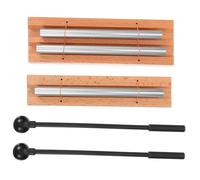 UKCOCO Carillons De Percussion à Main 2 Ensembles Métal Et Bois Son Méditatif Résonnant Pour Salle De Contemplation Yoga Et Pleine Conscience Adultes