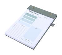 UKCOCO Carnet de Notes A5 Agenda Quotidien Multifonctionnel, Planificateur Tâches Quotidiennes Pages à Points et Lignes Horizontales, Papier Anti-bavure Vert, Bloc-notes Portable