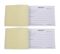 UKCOCO Carnet de Reçus de Caisse 3 Volets Autocopiants 14,6 X 10,5 Cm, Lot de 2 Blocs-notes pour Petites Entreprises, Registre de Factures et Bons de Travail, Papier Carbone, Gestion