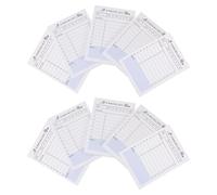 UKCOCO Carnets de Notes Quotidiens 10pcs en Papier Simple et Généreux pour Écrire L'emploi du Temps et Prioriser les Tâches Bureau L'école