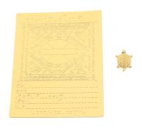 UKCOCO Carte de Prière Inspirante en Or Finition Délicate Bavures, Autocollant Pratique Maison Temples, Présent Religieux pour Hommes et Femmes