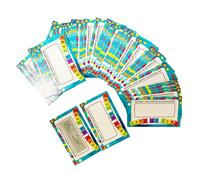 UKCOCO Cartes à Gratter Créatives Papier Lot de Cartes Vœux avec Stickers à Gratter DIY pour Fêtes et Cadeaux Matériel Léger et Portable