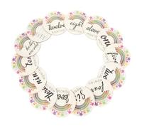 UKCOCO Cartes Mois Bébé en Bois 14 Pièces pour -né, Accessoire Photo Créatif Design Élégant, pour Enregistrement de Vie et Photographie Souvenir