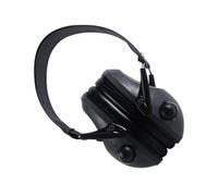UKCOCO Casque Antibruit Électronique Réglable Noir pour Adultes | Protection Auditive en ABS, Sonore, Écoute des Conversations, pour Déplacements, Maison et Études