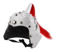UKCOCO Casque de Chevalier Garçon et Filles Argenté Casque Militaire Historique pour Costume de Soldat Accessoire de Cosplay et Théâtre Déguisement Militaire Garçon Halloween et Jeux