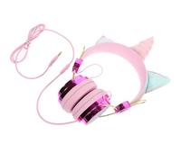 UKCOCO Casque Licorne Casque De Filles Écouteurs pour Enfants Le Bruit des Enfants Casque sans Danger pour Les Enfants Écouteur Antibruit Enfants Casque Filles Filaire Casque Abdos