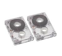 UKCOCO Cassette Audio Vierge pour Bricolage 2pcs 60 Minute Mini Design Compact et Portable Compatible dictaphone pour Language Courses et Pop Music
