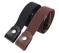 UKCOCO Ceinture Élastique sans Boucle pour Femmes, Ceinture Latérale Invisible en Alliage et Pu, Ajustable pour Jeans, Accessoire Chic et Confortable